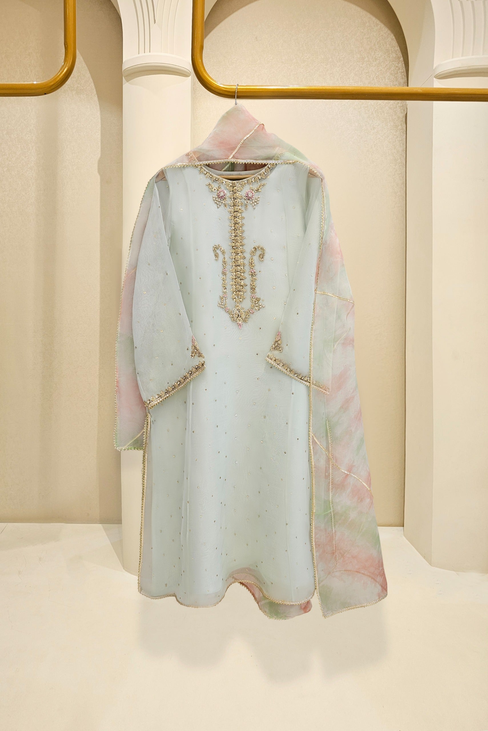 mirror work party wear agha noor dresses Erab