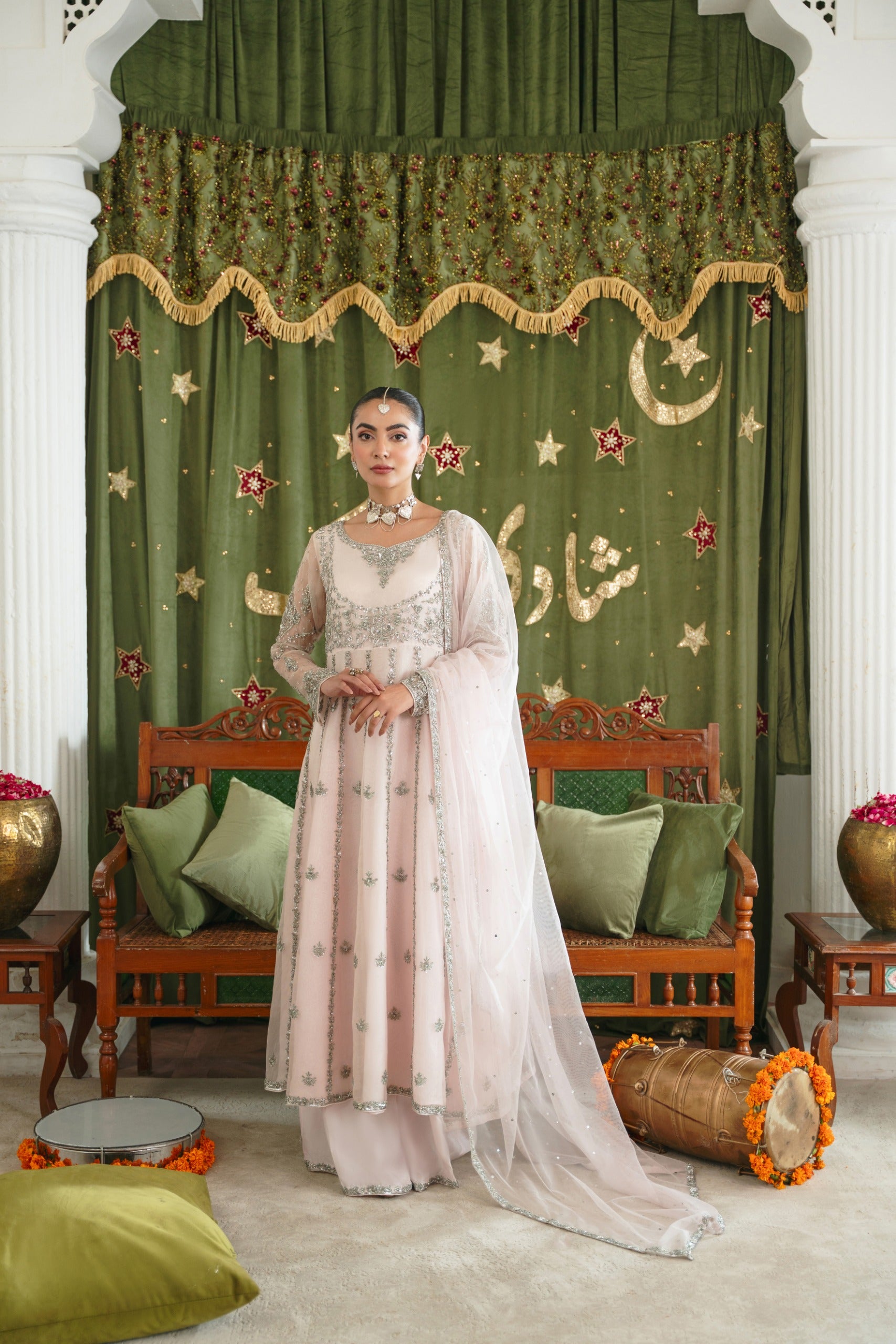 party wear agha noor dresses PURE COTTON NET FORMAL (BR351)